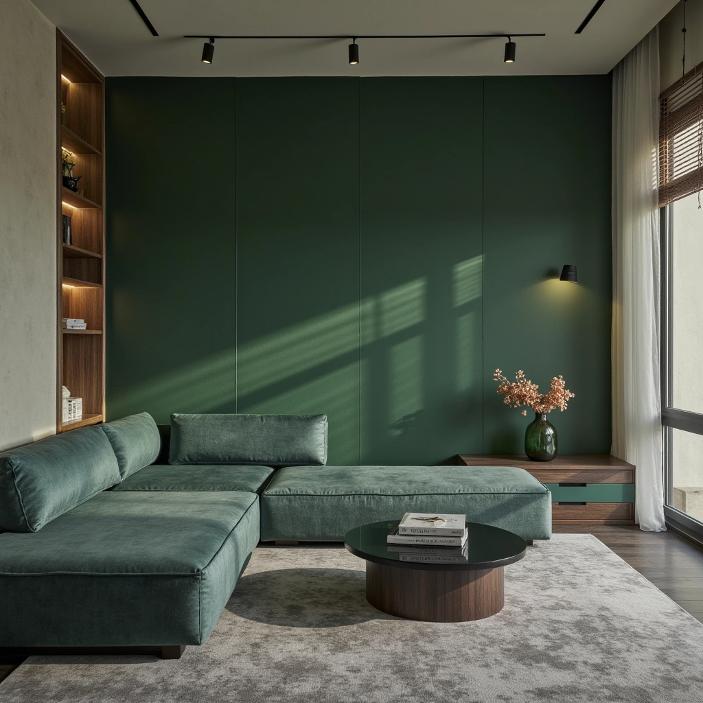 Serene and Soothing: Dark Green and Blue