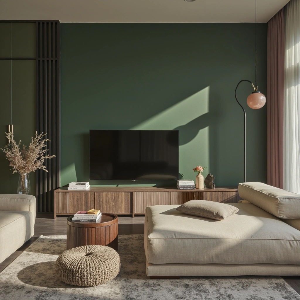 Timeless Elegance: Dark Green and Cream