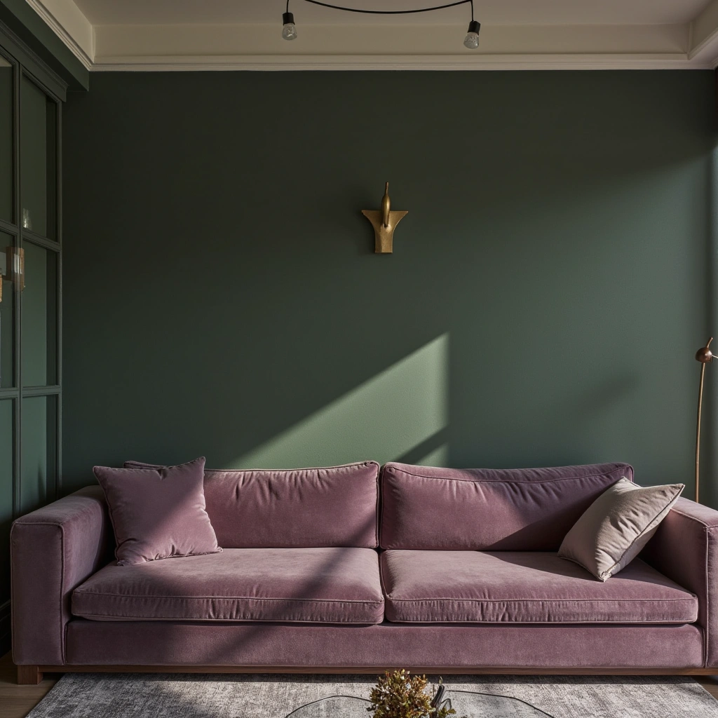 Sophisticated and Chic: Dark Green and Purple