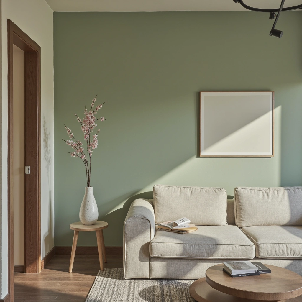 1. Minimalist Chic with Sage Green Walls