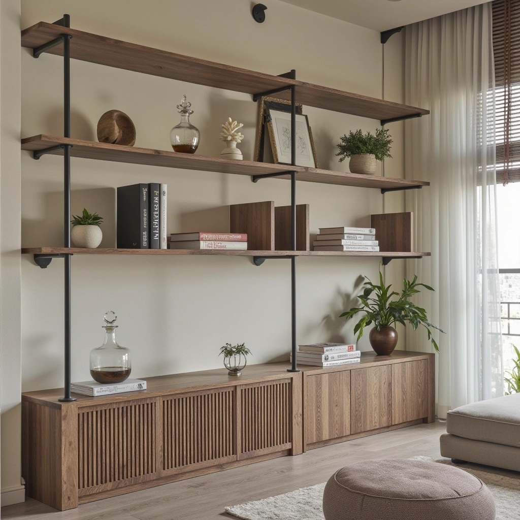 7. Open Shelving