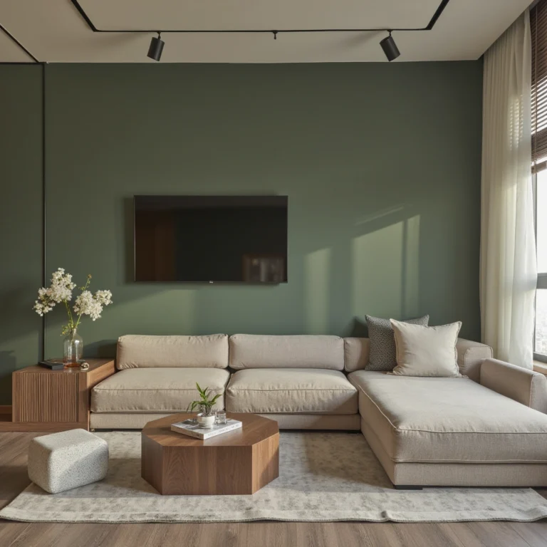 14 Sage Green Minimalist Living Room Ideas