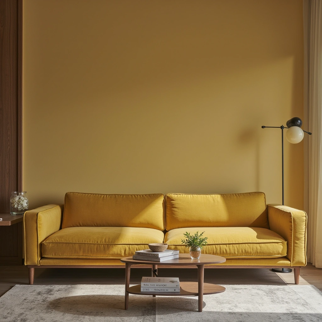 The Power of a Yellow Sofa in Minimalist Living Rooms