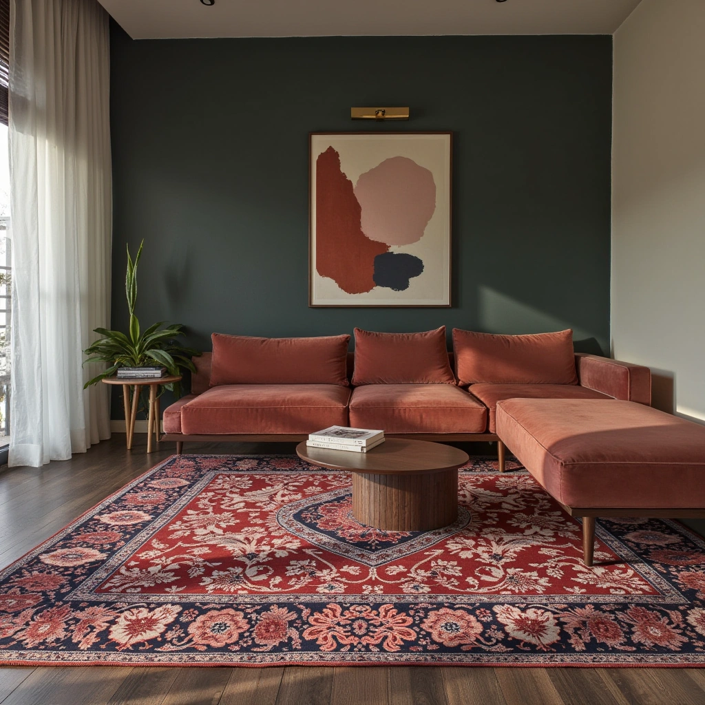 Create a Focal Point with a Bold Area Rug