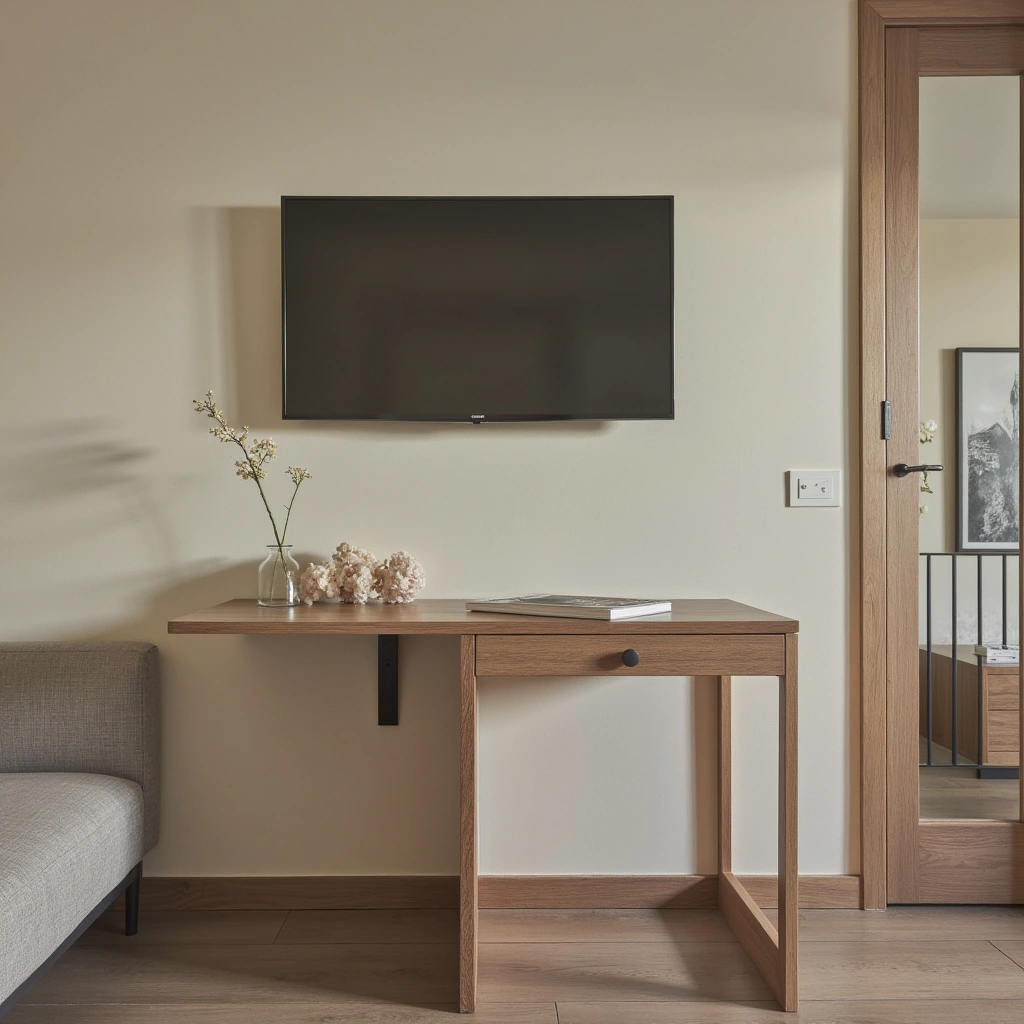 Incorporate a Fold-Down Table