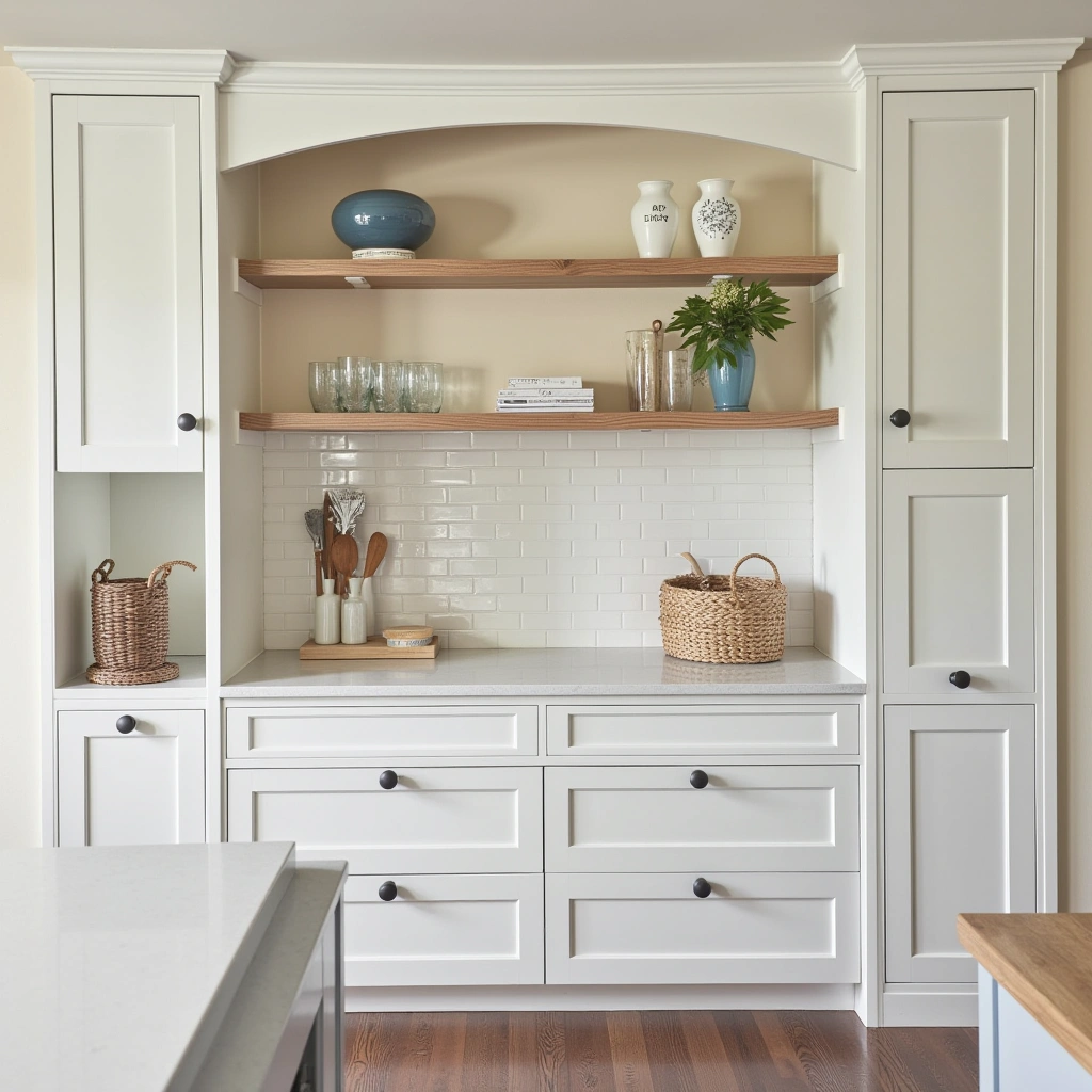 Open Shelving for a Coastal Vibe