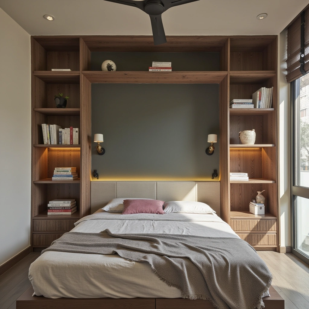 Maximize Storage with Built-In Shelves