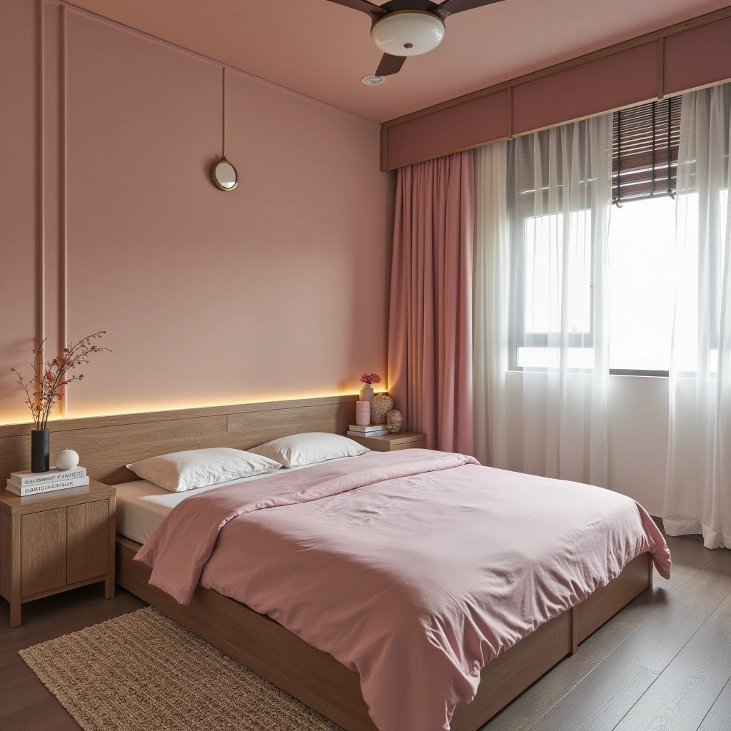 4. Pink and Neutral Color Scheme