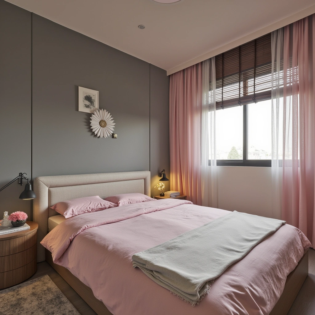 9. Pink and Gray Balance