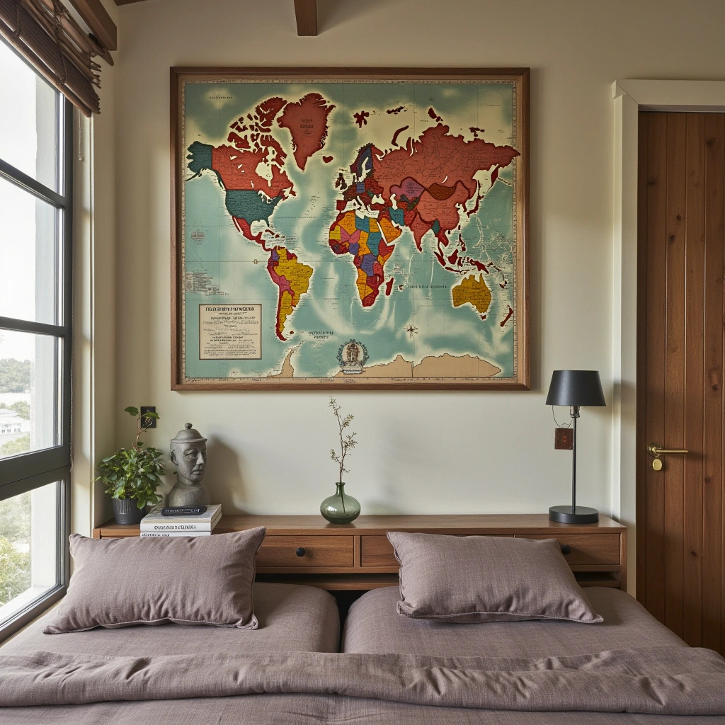 9. Vintage Wall Art for a Creative Touch