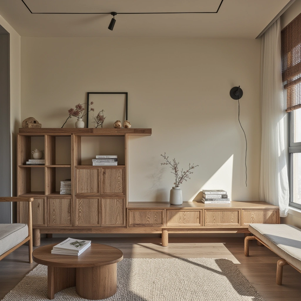 2. Natural Wood Accents