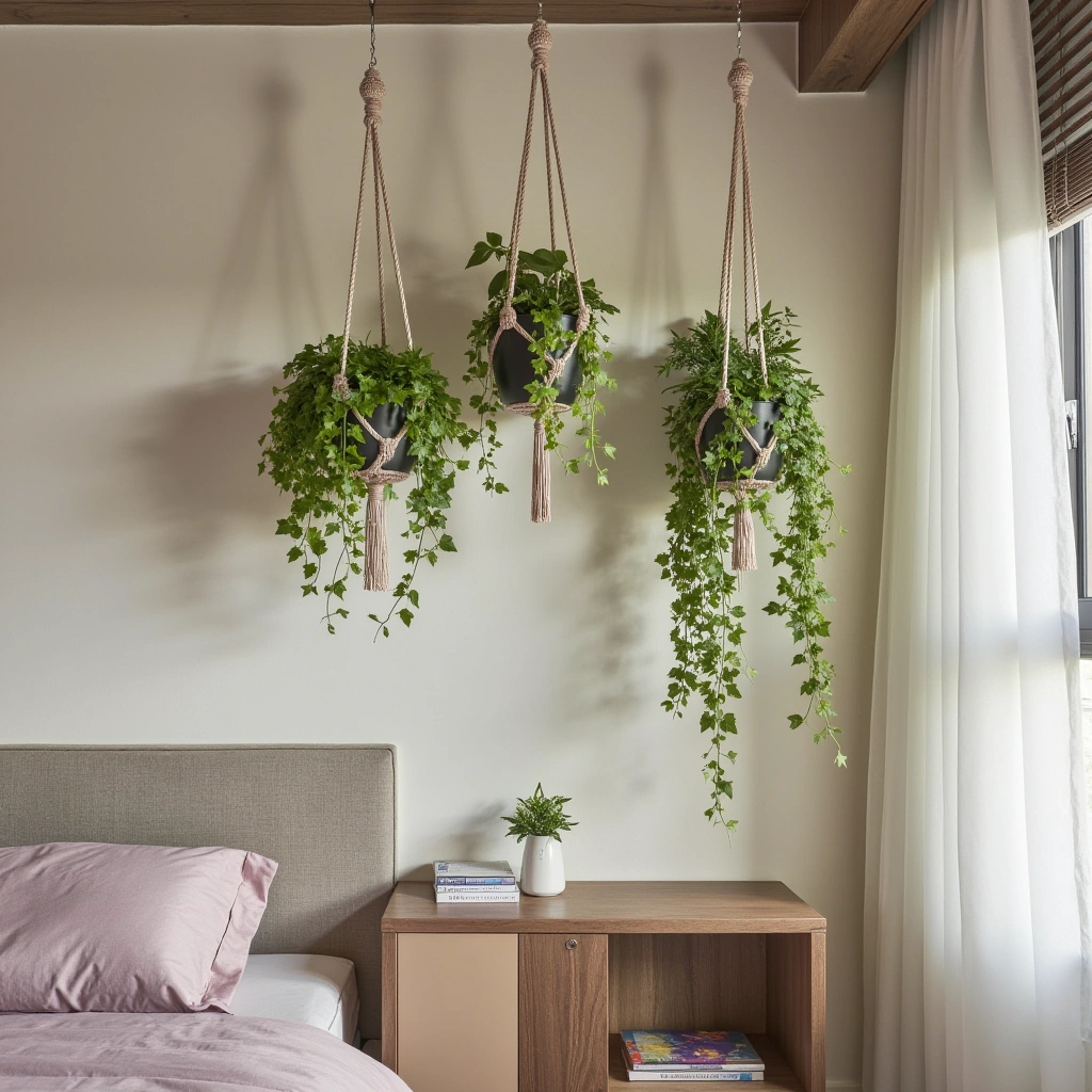 Idea 2: Hanging Plants for a Whimsical Touch