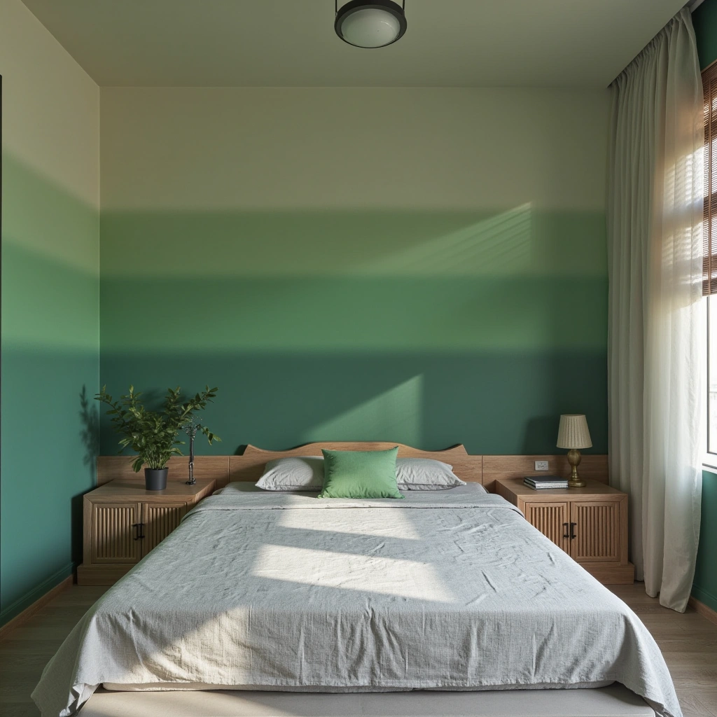 18. Green Ombre Wall