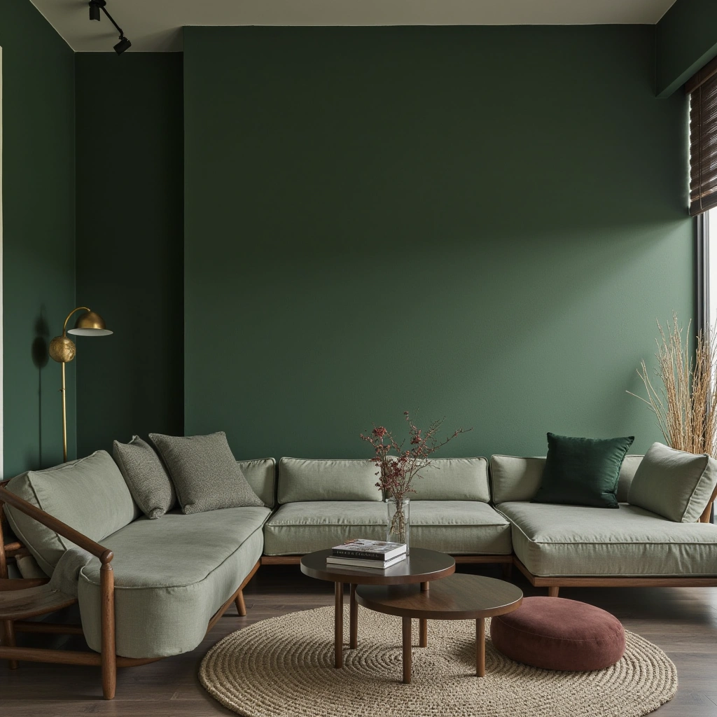 Embrace the Dark Side: All-Over Dark Green Walls