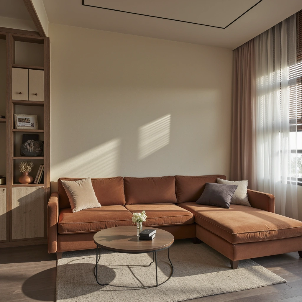 The Beauty of Brown Couches in Minimalist Living Rooms